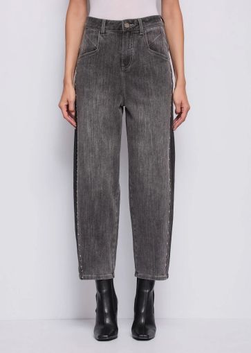 Gray women's carrot jeans - modern comfort! GAUDI(SKU)521BD26029