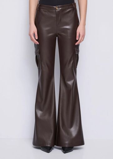 Women's cargo pants made of eco-leather - style and comfort! GAUDI (SKU)521FD28001