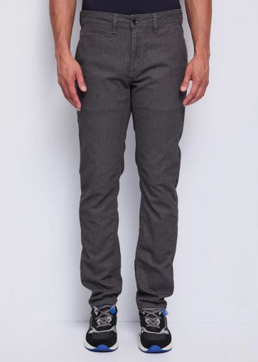 Stylish gray cotton trousers for elegant men GAUDI (SKU) 521GU25021