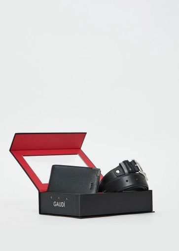 Men's Gift Box: Belt and Wallet - The Perfect Gift GAUDI (SKU) 12563