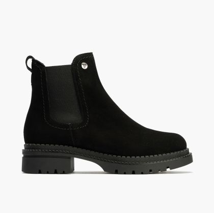 Women's black suede boots - elegant and comfortable!PITILLOS (SKU)10801