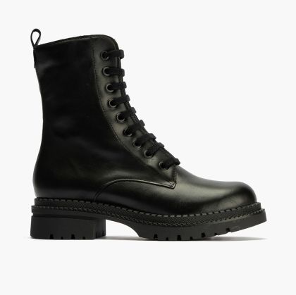 Black leather boots - Women's casual !!!PITILLOS (SKU)10803