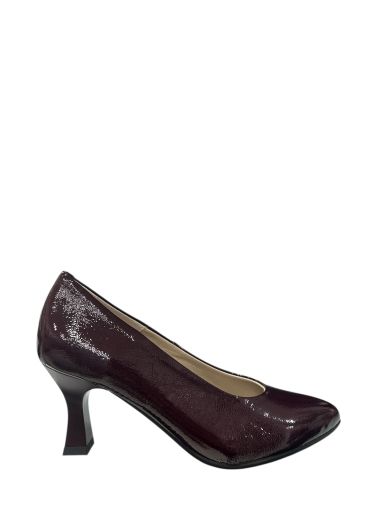 Burgundy patent leather high heels - elegant and stylish!PITILLOS (SKU)124