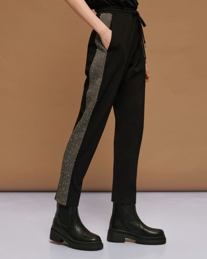 Черен Дамски Панталон - Спортно-Елегантен Стил ACCESS FASHION (SKU) 5131