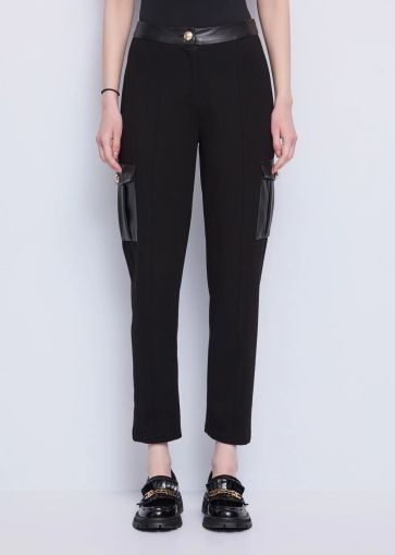 Черен карго панталон за жени - Удобство и стил GAUDI (SKU) 521BD24003