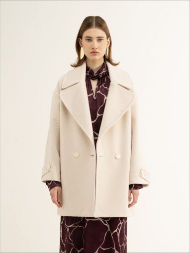 Елегантно оувърсайз палто - стил и комфорт LE SARTE DEL SOLE (SKU) 3655