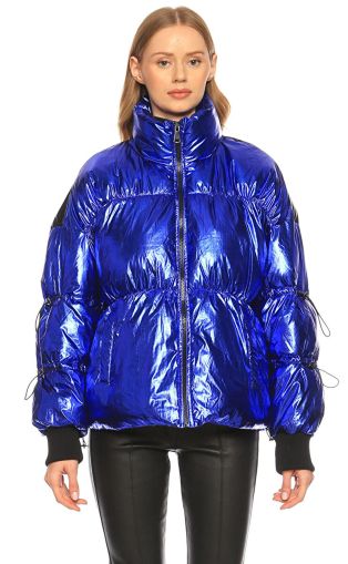 Дамско Олекотено яке - топло с цветен акцент DERHY (SKU) A180004