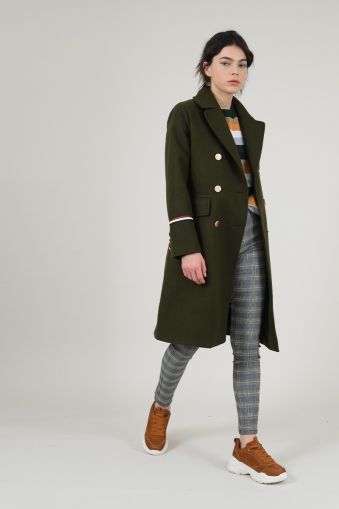 Дамско палто MOLLY BRACKEN в тъмно зелен цвят (SKU) PL102A20