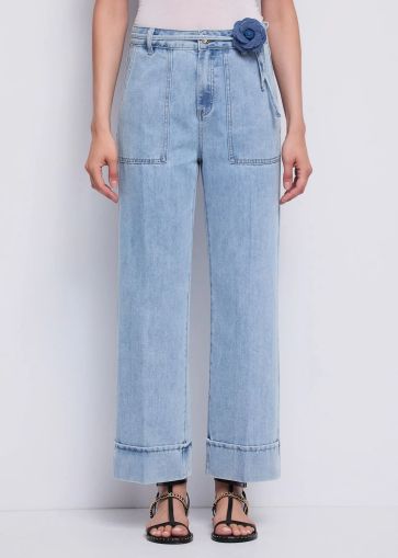 Дамски baggy jeans от памуче деним - стил и комфорт GAUDI (SKU) 611BD26006