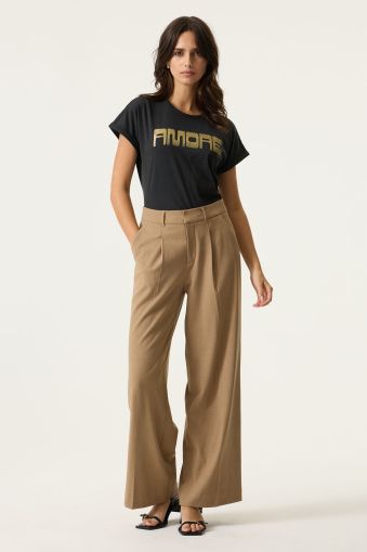 Women's wide-leg high-waist trousers - elegant style GARCIA (SKU) N260312