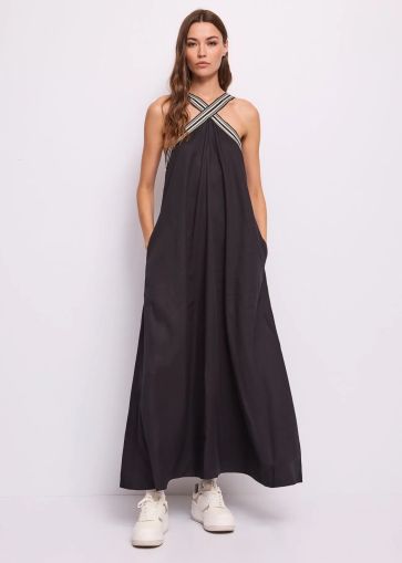 Черна Рокля Лиосел с Презрамки - Елегантна и Удобна GAUDI (SKU) 611BD15003