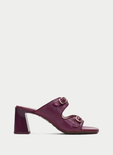 Burgundy heeled slippers - style and elegance for every look! HISPANITAS (SKU)264803