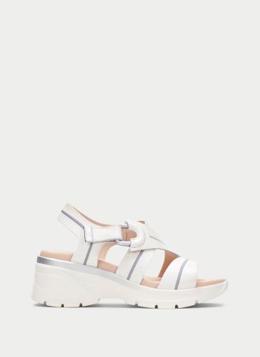 White women's platform sandals - Everyday comfort HISPANITAS (SKU)264570