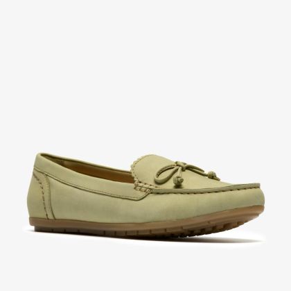 Green nubuck loafers - classic comfort!!!CLARKS (SKU)26186935
