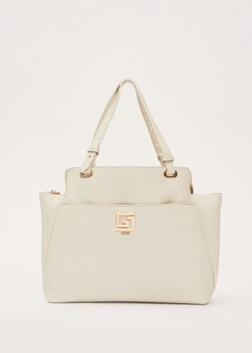 Women's handbag with a clean design in white - style and practicality GAUDI (SKU) 12780