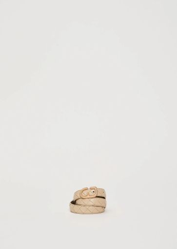 Women's stylish belt in beige color GAUDI (SKU) 12855