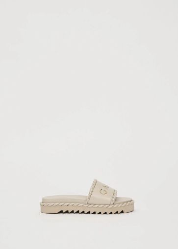 Мръсно Бели Дамски Чехли с Лого - Ежедневен Комфорт GAUDI (SKU) V6365061