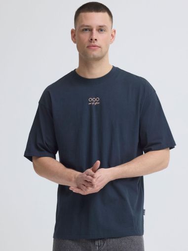 Мъжка тениска с принт на гърба - стил и комфорт BLEND (SKU) 20720618