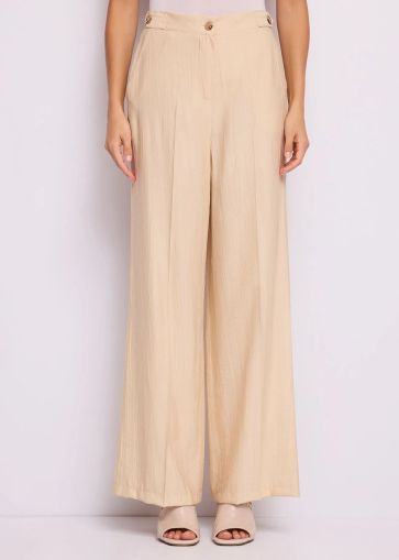 Елегантен дамски панталон с висока талия - семпъл стил и комфорт GAUDI (SKU) 611FD25037