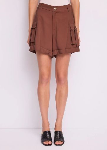 Дамски карго къси панталони от вискоза - удобство и стил GAUDI (SKU) 611FD25014