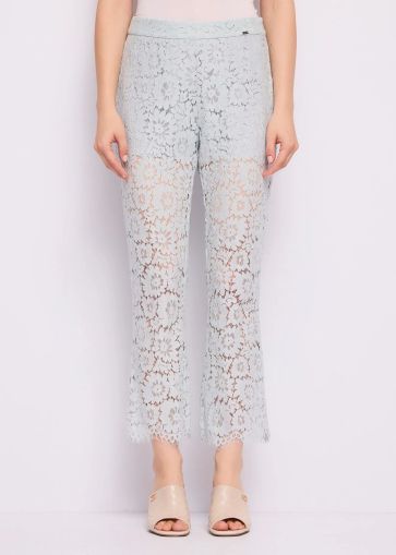 Елегантен дамски панталон от памучна дантела GAUDI (SKU) 611FD25009