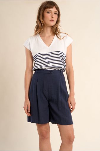 Ленени къси панталони с вискоза - елегантни и удобни MOLLY BRACKEN (SKU) T2249EP