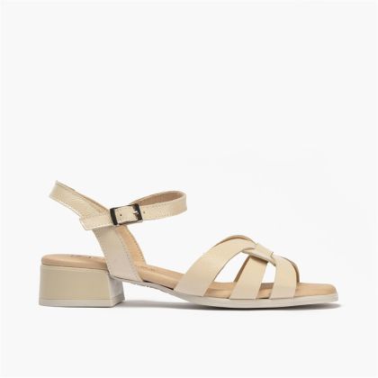 Beige heeled sandals - elegant and comfortable for every day!PITILLOS (SKU)11200