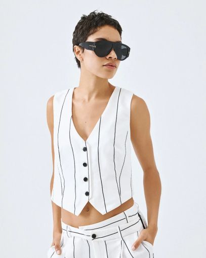 Къс Дамски Елек с Кръстосан Гръб - Стилен и Удобен ACCESS FASHION (SKU) 2179