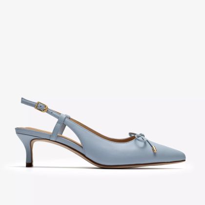 Дамски Елегантни Сини Сандали с Тънък Ток - Перфектни за всяка дама!!!CLARKS (SKU)26186344