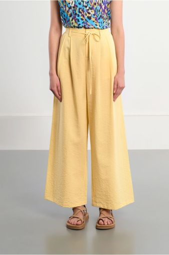 Women's cotton trousers with high elastic waist MOLLY BRACKEN (SKU) ML72EP