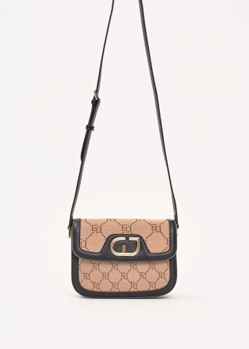 Women's black jacquard crossbody bag GAUDI (SKU) 12704