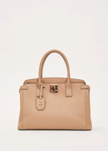 Ladies' elegant brown bag - modern design GAUDI (SKU) 12710