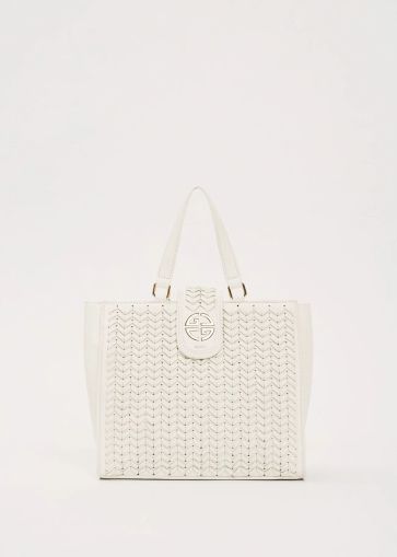 Women's handbag in white - the perfect choice for every summer day GAUDI (SKU) 12860