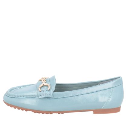Дамска синя кожена мокасина от естествена кожа - удобство!!!TOSCA BLU (SKU)2612S120