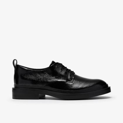 Women's Elegant Patent Leather Lace Up Black Office & Occasion!!!CLARKS (SKU)26327264