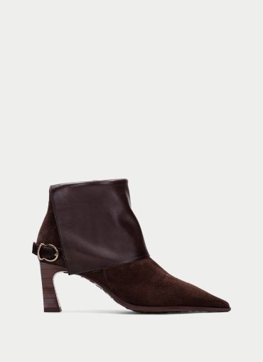 Elegant Women's Heeled Ankle Boots with Fold-Over Cuff – For a Stylish and Comfortable Look!!! HISPANITAS (SKU) 265070