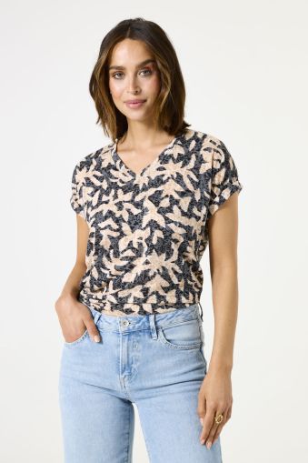 Women's T-shirt with V-neck GARCIA (SKU) B50002