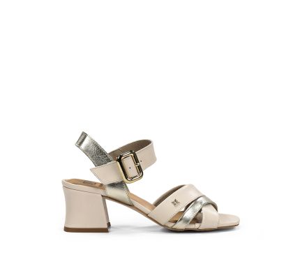 Elegant women's mid-heeled sandals DORKING (SKU) 9461.