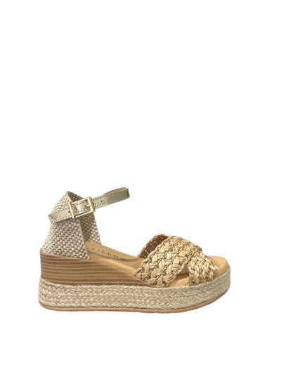 Women's platform sandal with textile PITILLOS (SKU) 10593