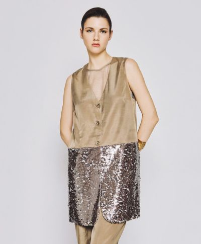 Elegant sequined vest/shirt - Be remarkable! ACCESS FASHION (SKU)1019