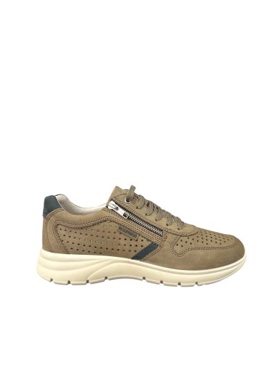 Beige men's shoes with perforation for every day VALLEVERDE (SKU)360832