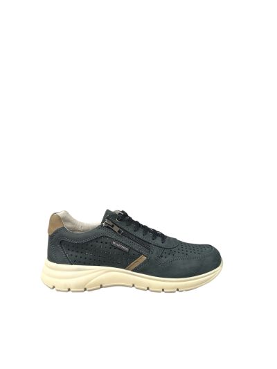 Dark blue men's casual shoes with perforation VALLEVERDE (SKU)360832.