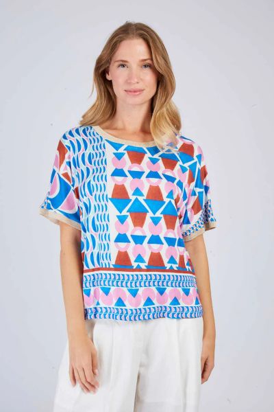 Women's T-shirt with figural print ZAMORA DERHY (SKU) P530008