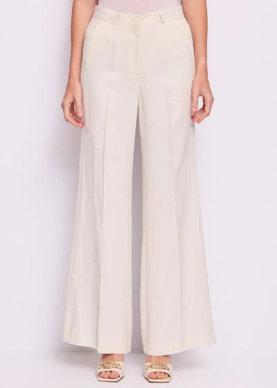 White elegant women's trousers GAUDI (SKU)511FD25006