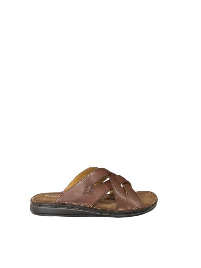 Мъжки кафяви чехли - класически комфорт!VALLEVERDE (SKU)17950