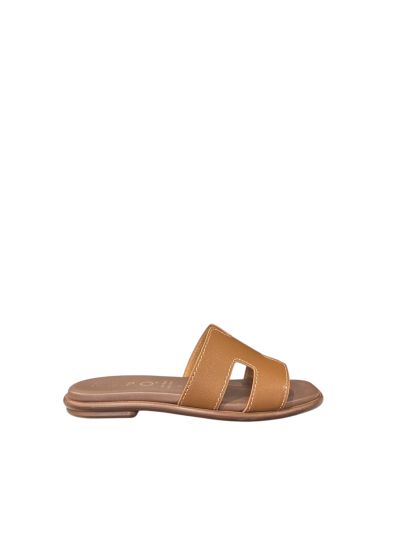 Brown summer slippers – comfortable and stylish! REPO (SKU)70161.