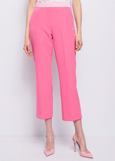Women's elegant pink pants DENNY ROSE (SKU) 311ND25011