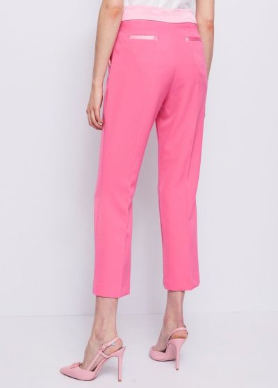 Women's elegant pink pants DENNY ROSE (SKU) 311ND25011
