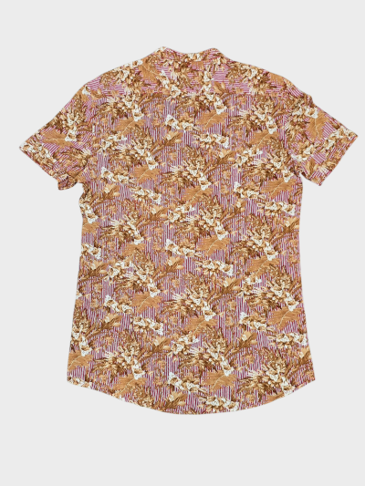 Мъжка флорална риза с къси ръкави - стил и комфорт GAUDI (SKU) 211GU45016