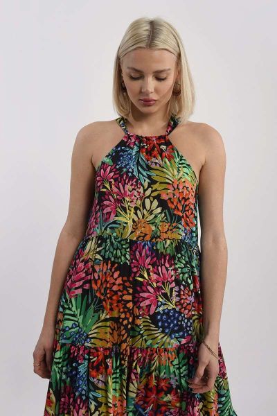 Дамска флорална рокля с миди дължина MOLLY BRACKEN (SKU) T1553BE
